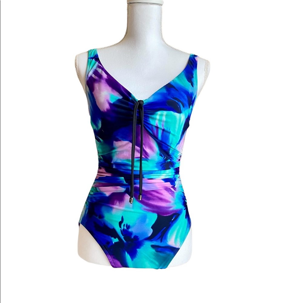 Magic Suit: Abstract Floral Swimsuit